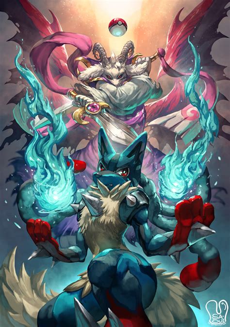 Mega Lucario by Sa.